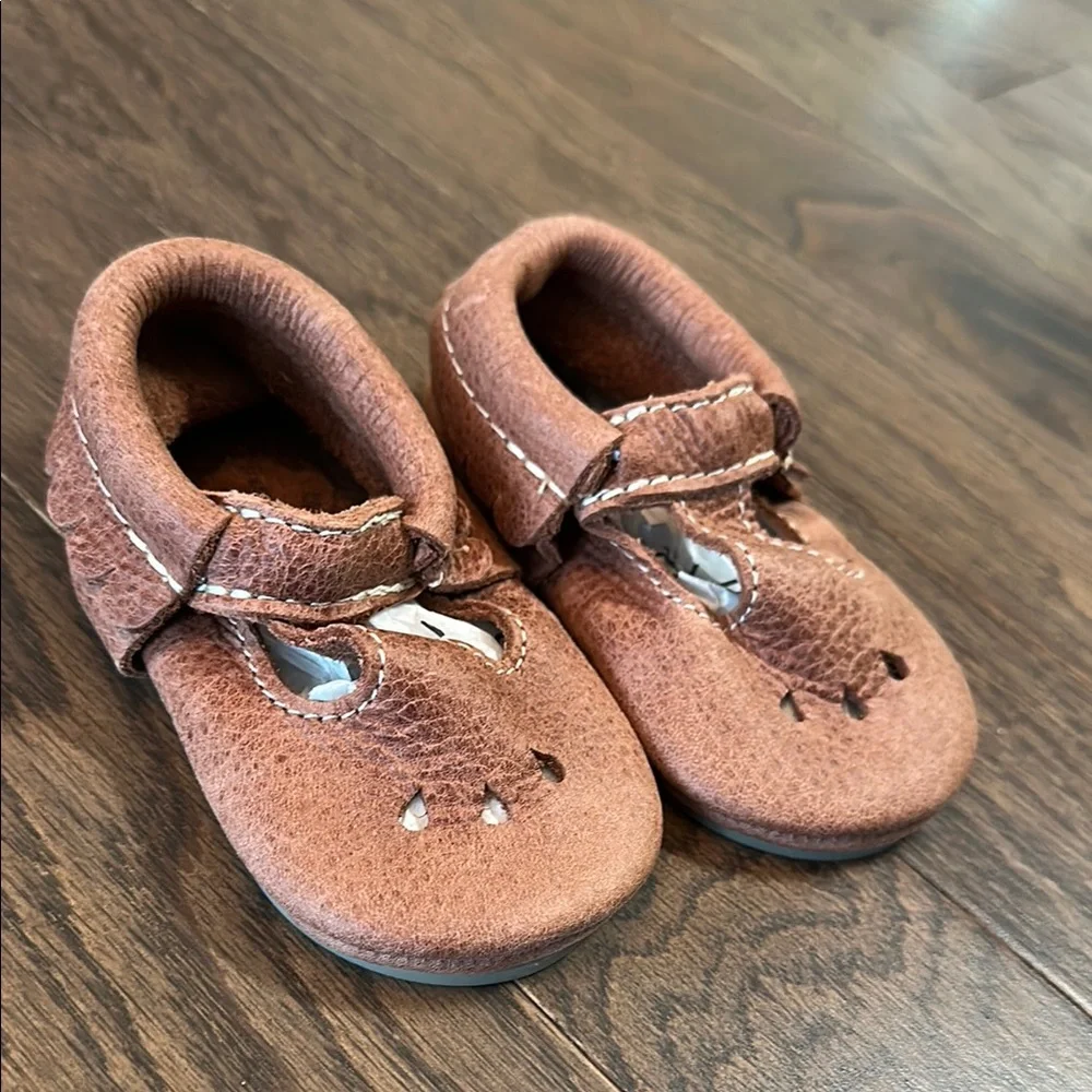 NWOT Freshly Picked Brown Moccasin Shoes with Fringe